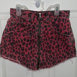 LF CHEETAH MINI SKIRT, Size 27